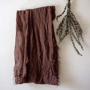 Brown boho scarf